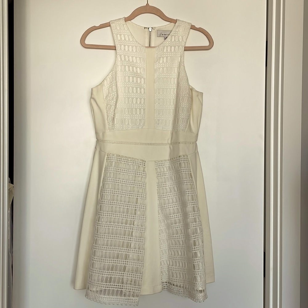 Cream knee length dress